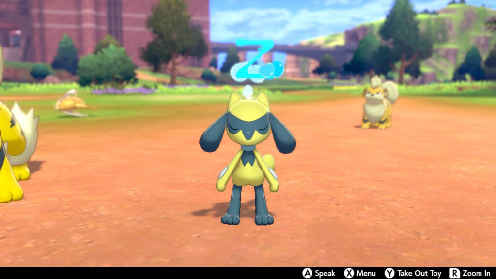 Shiny Riolu in Pokémon Sword Pokémon Shield